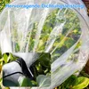 A close-up view of a mini greenhouse tunnel covering plants, with a detail inset showing how it is secured. Produktbild-Vorschau
