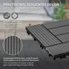 ECD Germany Płytki tarasowe WPC, 30x30 cm, 44-częściowy Podgląd zdjęcia produktu 4