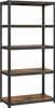 A five-tier shelving unit with a metal frame and wood-look shelves, shown against a white background. Produktbild-Vorschau