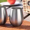 com-four® 4x Weinglas aus Edelstahl - Weinbecher 500 ml für Produktbild-Vorschau 2
