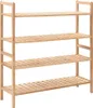 vidaXL Scarpiera in legno massiccio di noce 69x26x81 cm Anteprima dell’immagine prodotto 7