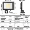 LZQ LED Strahler mit Bewegungsmelder, 100W 3500LM Produktbild-Vorschau 2
