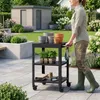 Outdoor Servierwagen 'Bolognano' Stahl 81 x 50 x 50 cm Produktbild-Vorschau 7