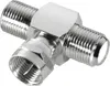 Sat-Adapter T-Stück Verteiler 1-x F-Stecker / 2-x Produktbild-Vorschau 3