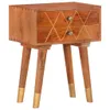 vidaXL Comodino 43×30×58 cm in legno massiccio di mango - Anteprima dell’immagine prodotto 13