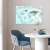 MuchoWow® Poster Weltkarte - Zeitung - Blau 60x40 cm - Produktbild-Vorschau 5