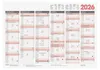 BRUNNEN Tafelkalender 2026 - A3 quer – 6 Monate pro Seite Produktbild-Vorschau 2