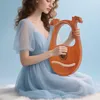 Lyra harfa nástroj mahagon lyra harfa 16 strun ladění s Náhled obrázku produktu 7