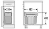 Collecteur de déchets Hailo 3666851 Tandem 2x 15 litres Voir les images du produit 16