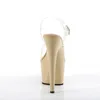 ADORE-708 Damen Sandale von Pleaser, Transparent Beige , EU Produktbild-Vorschau 4
