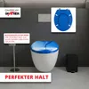 Grafner WC Sitz aus MDF stabile Qualität Blue Whirl mit Produktbild-Vorschau 7