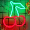 Rot Kirsche Leuchtreklame LED Neonlicht USB Nachtlicht Produktbild-Vorschau 1