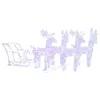 vidaXL Weihnachtsdekoration Rentiere & Schlitten 280x28x55 Produktbild-Vorschau 4