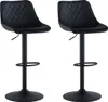 Two black bar stools are shown against a white background. Produktbild-Vorschau