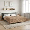 vidaXL Ganzjahresbettdecke 220 x 240 cm Keine Taupe Produktbild-Vorschau 2
