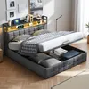 UnboxG Doppelbett 160 x 200 cm mit LED-Beleuchtung, USB & Produktbild-Vorschau 11