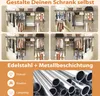 Šatníková skriňa a úložný systém COSTWAY, nástenné Náhľad obrázku produktu 8