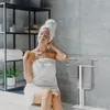 Relaxdays Handtuchständer, 2-armig, Metall, HxBxT: 82 x 50 Produktbild-Vorschau 3