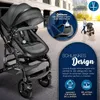 KIDUKU® Poussette combinée 3 en 1 Anthracite/Noir Buggy Voir les images du produit 4
