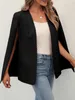 Damen-Blazer im Cape-Stil mit geschlitzten Ärmeln und Produktbild-Vorschau 3