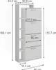 Scarpiera Vicco Orlando Bianco 80 x 166.1 cm con 4 Anteprima dell’immagine prodotto 2