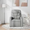 vidaXL Massagesessel Hellgrau Stoff Produktbild-Vorschau 3