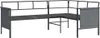 vidaXL Canapé d'angle de jardin anthracite acier et Voir les images du produit 6
