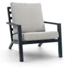 Loungesessel | Bezano | Mattschwarz / Creme | Aluminium | Produktbild-Vorschau 1
