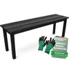 holz4home® Gartenbank Holzbank Schwarz I Kleine Bank ohne Produktbild-Vorschau 1