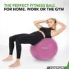 Tunturi Anti Burst Fitness Ball con Pompa - Yoga Ball 65 cm Anteprima dell’immagine prodotto 2