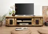 MASSIVMOEBEL24 | Meuble TV 180x55 Manguier laqué Bois Voir les images du produit 3