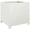 vidaXL Pflanzkübel Weiß 50x50x50 cm Stahl Produktbild-Vorschau 1