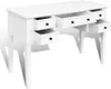 vidaXL Bureau blanc avec 5 tiroirs Voir les images du produit 2