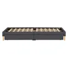 Homestyle4u Polsterbett 140 x 200 Grau mit Matratze 2 Produktbild-Vorschau 9