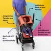 Bugaboo Sonnendach mit Lüftungsfenstern Donkey 3 Sunset Red Produktbild-Vorschau 4