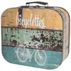 Vintage Holzkoffer im Fahrrad Design von HMF mit 25 cm Breite Produktbild-Vorschau