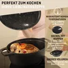 VeoHome hrniec na dusenie z smaltovanej liatiny, čierny, Náhľad obrázku produktu 4