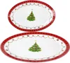 2x Weihnachtstraum Servierplatte oval Porzellan 35,5x24,3cm Produktbild-Vorschau 2