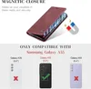 Samsung Galaxy A55 5G Handyhülle Weinrot Flip Case Magnet Produktbild-Vorschau 2