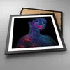 Gerahmtes Poster - Schwarzer Rahmen - Frau Ultraviolett Produktbild-Vorschau 3