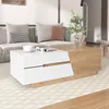 A modern living room scene featuring a coffee table with a sofa and decorative items. Náhľad obrázku produktu