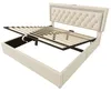 Cama tapizada de 160x200 cm con colchón, cabecero con Vista previa de la imagen del producto 17