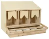 vidaXL Legenest für Hühner 3 Fächer 93x40x65 cm Massivholz Produktbild-Vorschau 2
