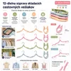 Sada 12 skladacích vešiakov šetriacich miesto, nastaviteľné Náhľad obrázku produktu 2