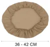 Velours-Sitzbezug für rundes Stuhlsitzkissen in Camel – Produktbild-Vorschau 8