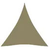 Tenda da sole in tessuto Oxford triangolare 5x7x7 m Beige Anteprima dell’immagine prodotto 9