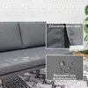 Outsunny 2-Sitzer-Gartensofa mit gewebten Harzkissen, Produktbild-Vorschau 6