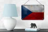 Plechový nápis vlajka České republiky 18x12c m Česká Náhled obrázku produktu 4