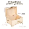 Creative Deco Piccola Scatola Legno con Serratura | Anteprima dell’immagine prodotto 5