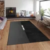 Moderner Teppich in Schwarz und Anthrazit mit Produktbild-Vorschau 4